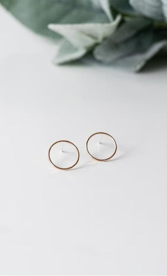Goldfilled Simplicity Circle Stud