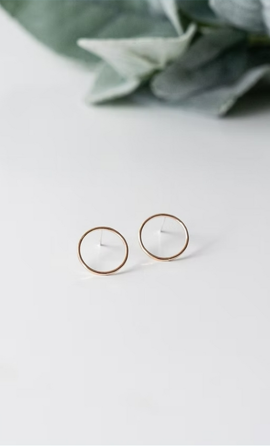 Goldfilled Simplicity Circle Stud