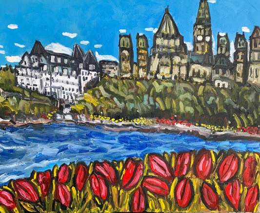 Tulips from across the River