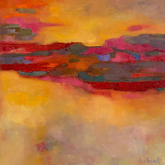Oil artwork titled Sunset