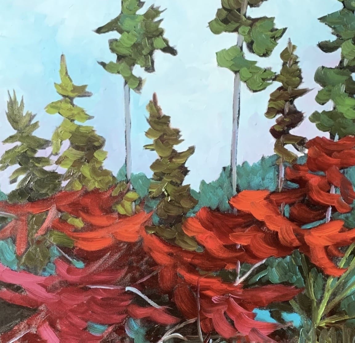 Oil artwork titled Autumn Poetry II