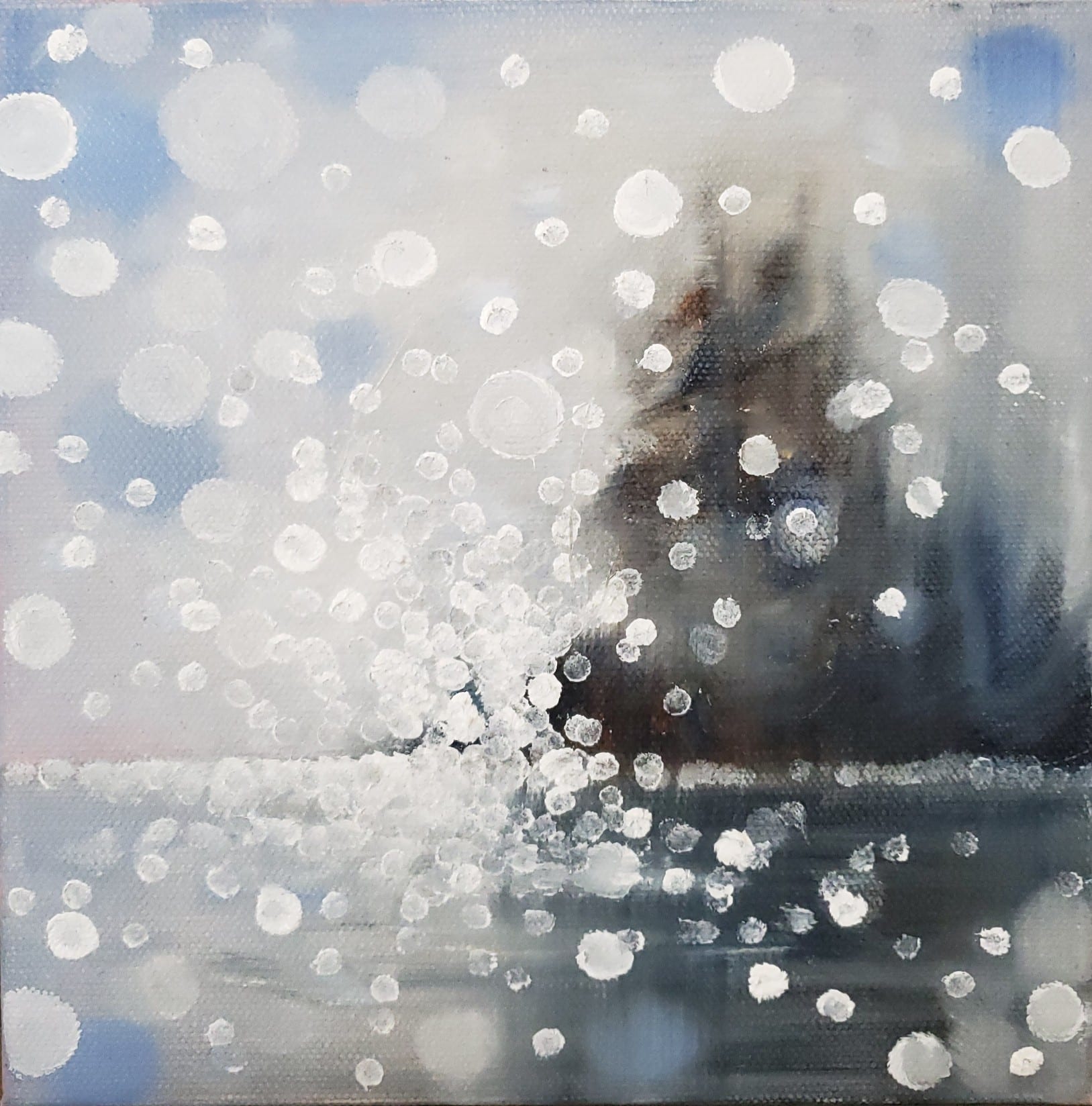 Oil artwork titled One more Dance with Him