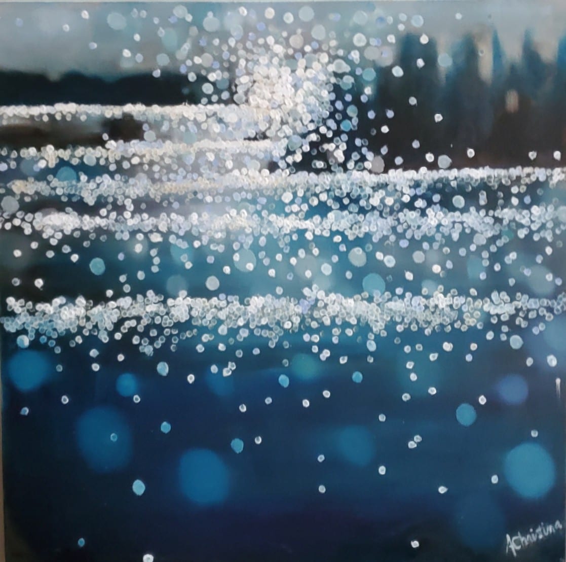 Oil artwork titled Wilson Lake Whimsy