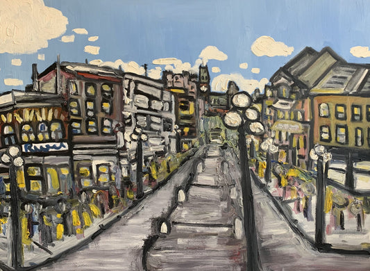 Oil artwork titled Afternoon on the Byward Market