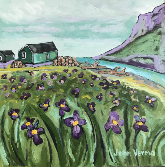 Oil artwork titled Chimney Cove, NL