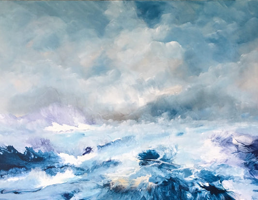 Acrylic artwork titled Gale