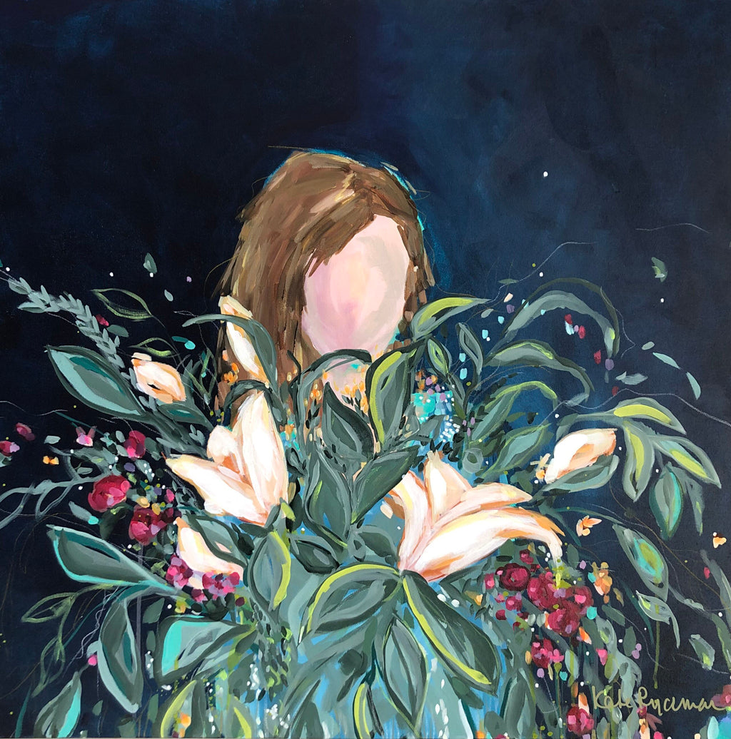 Acrylic artwork titled Girls II