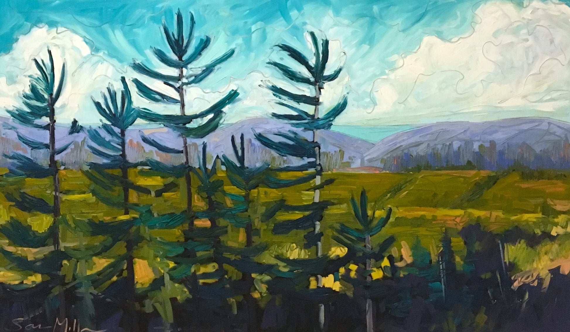 Oil artwork titled Spring Glow