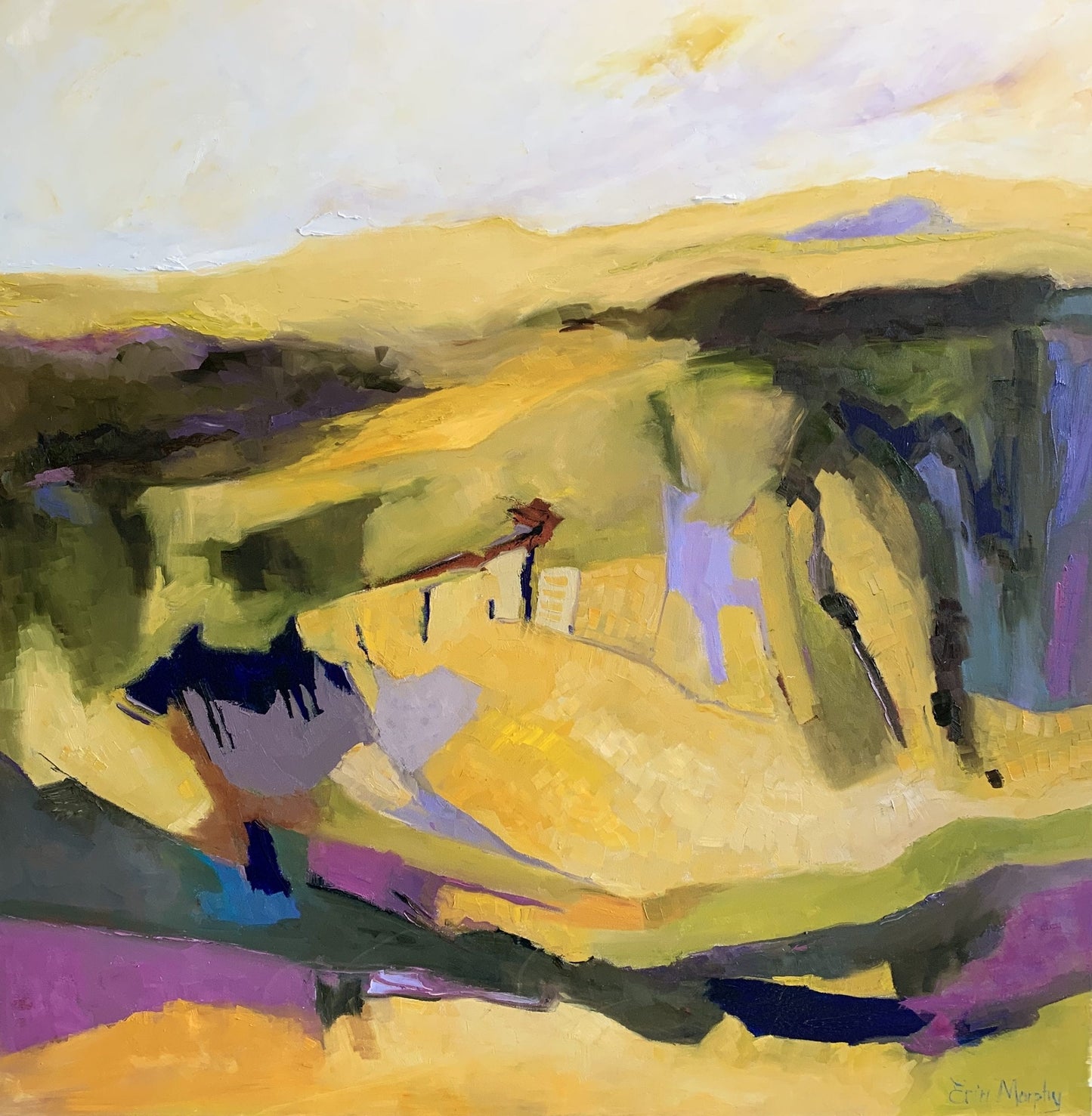 Oil artwork titled La Peche