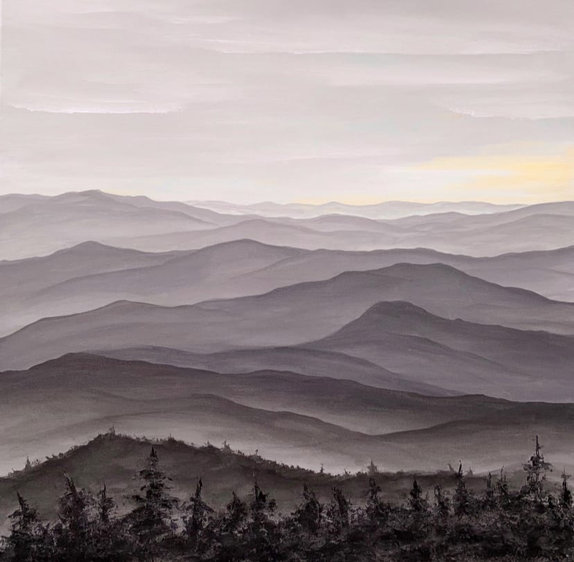 Acrylic artwork titled Sweet Greys