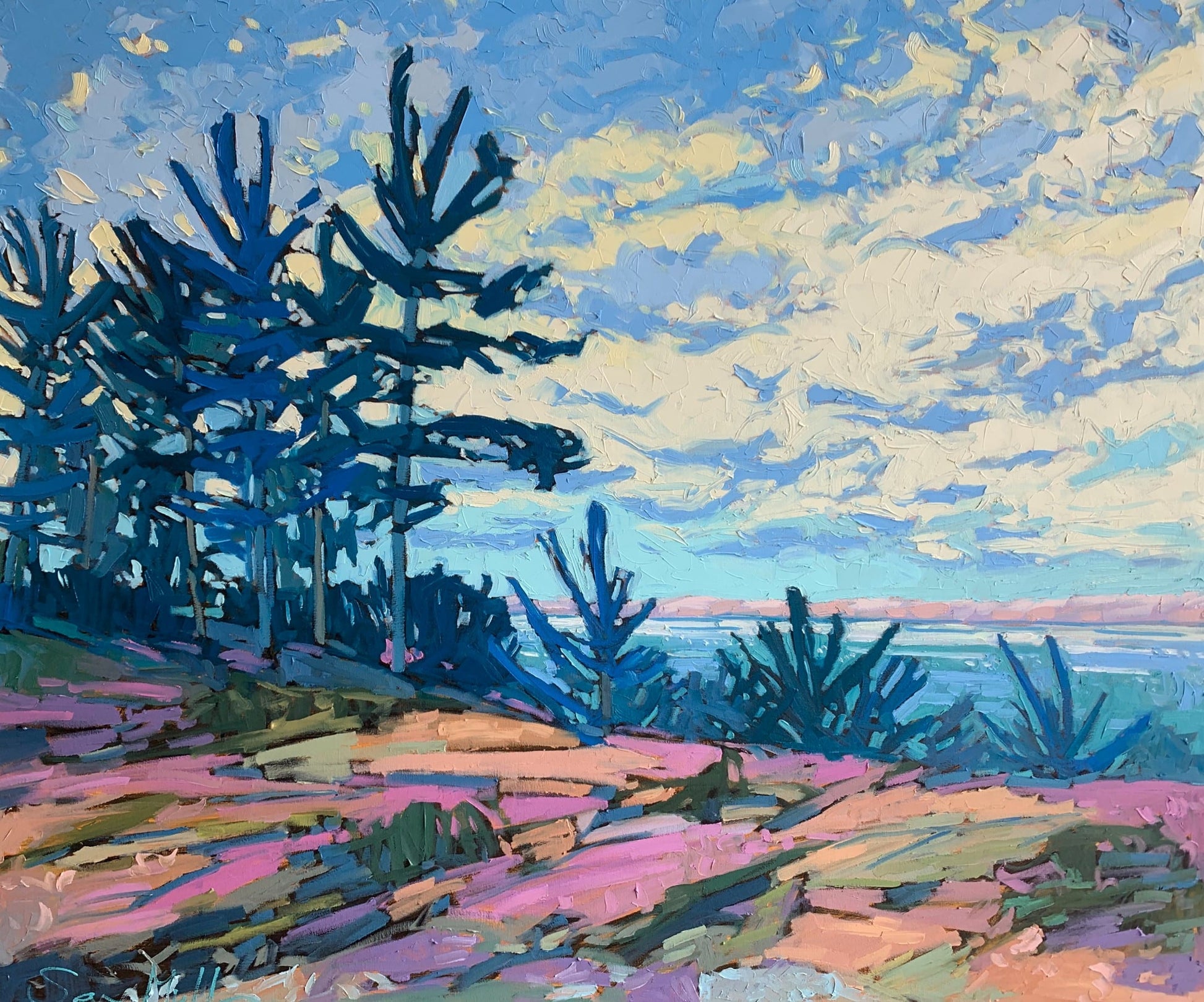 Oil artwork titled Long View