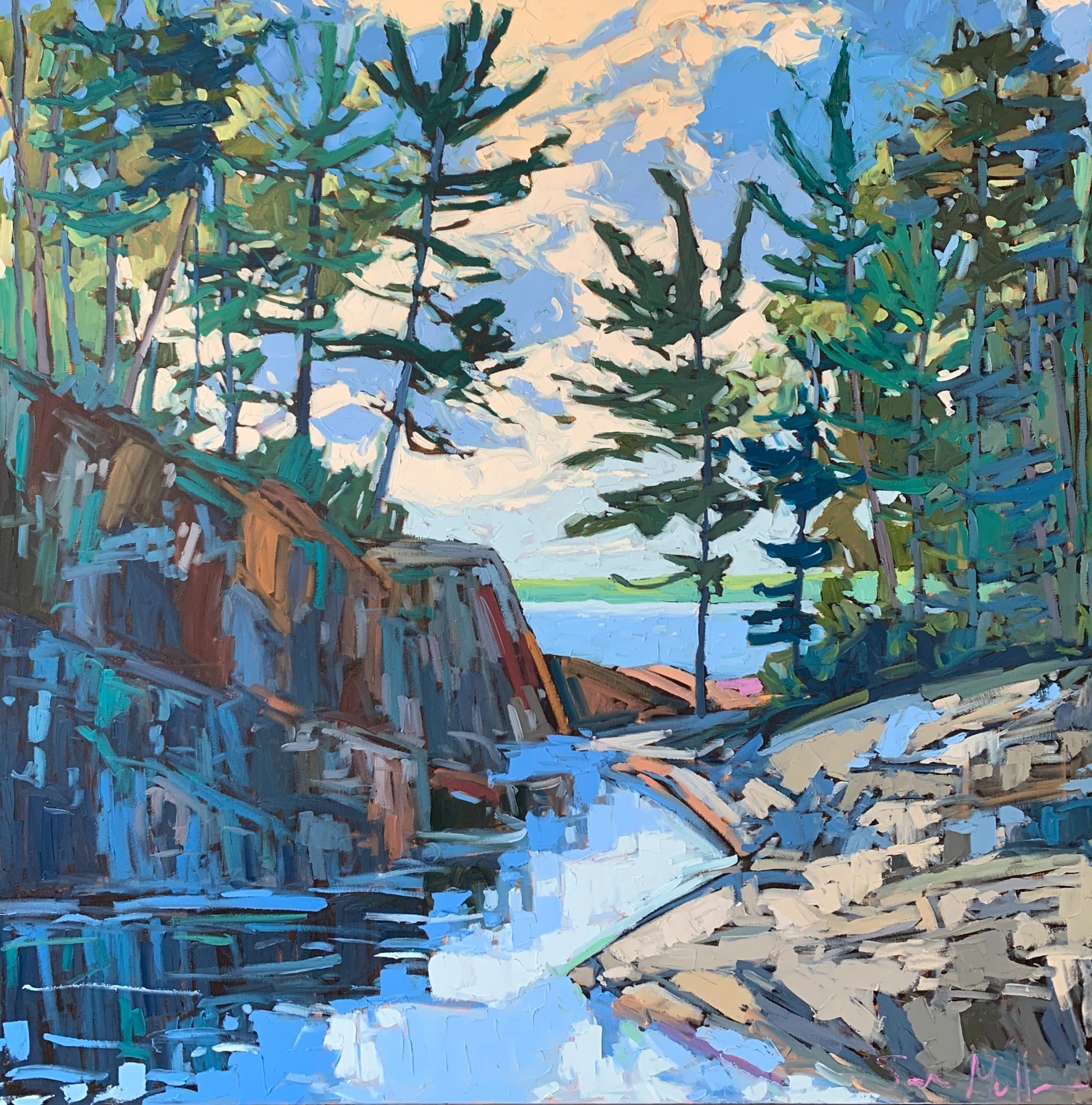 Oil artwork titled Hideaway