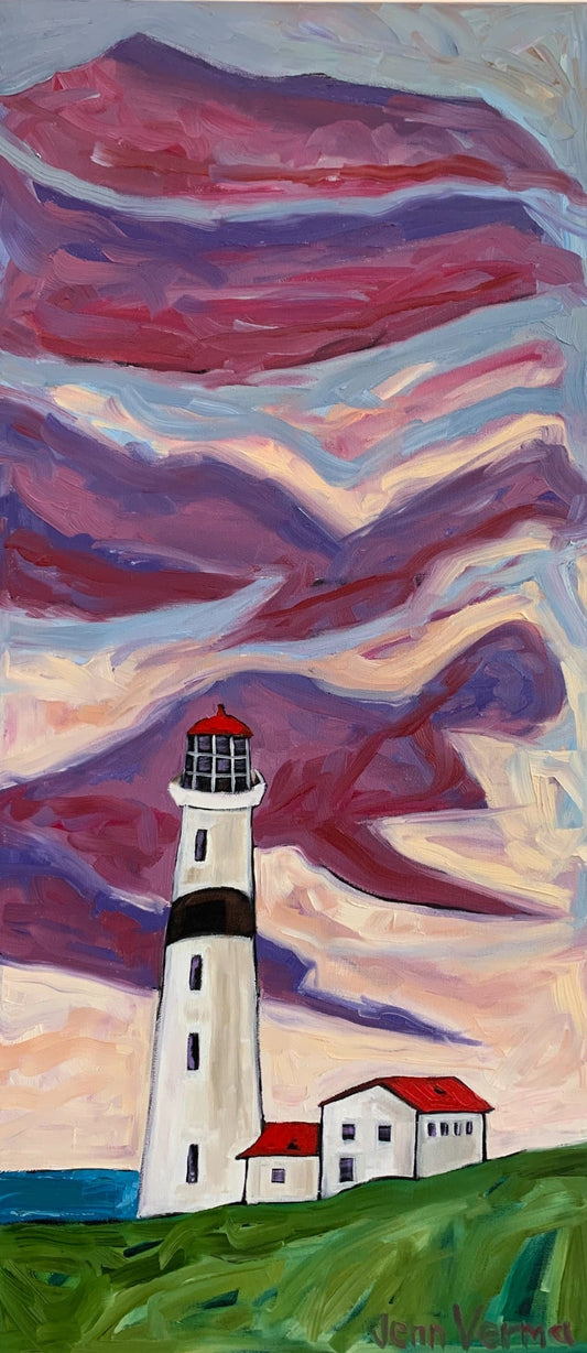 Oil artwork titled Point Amour, Labrador