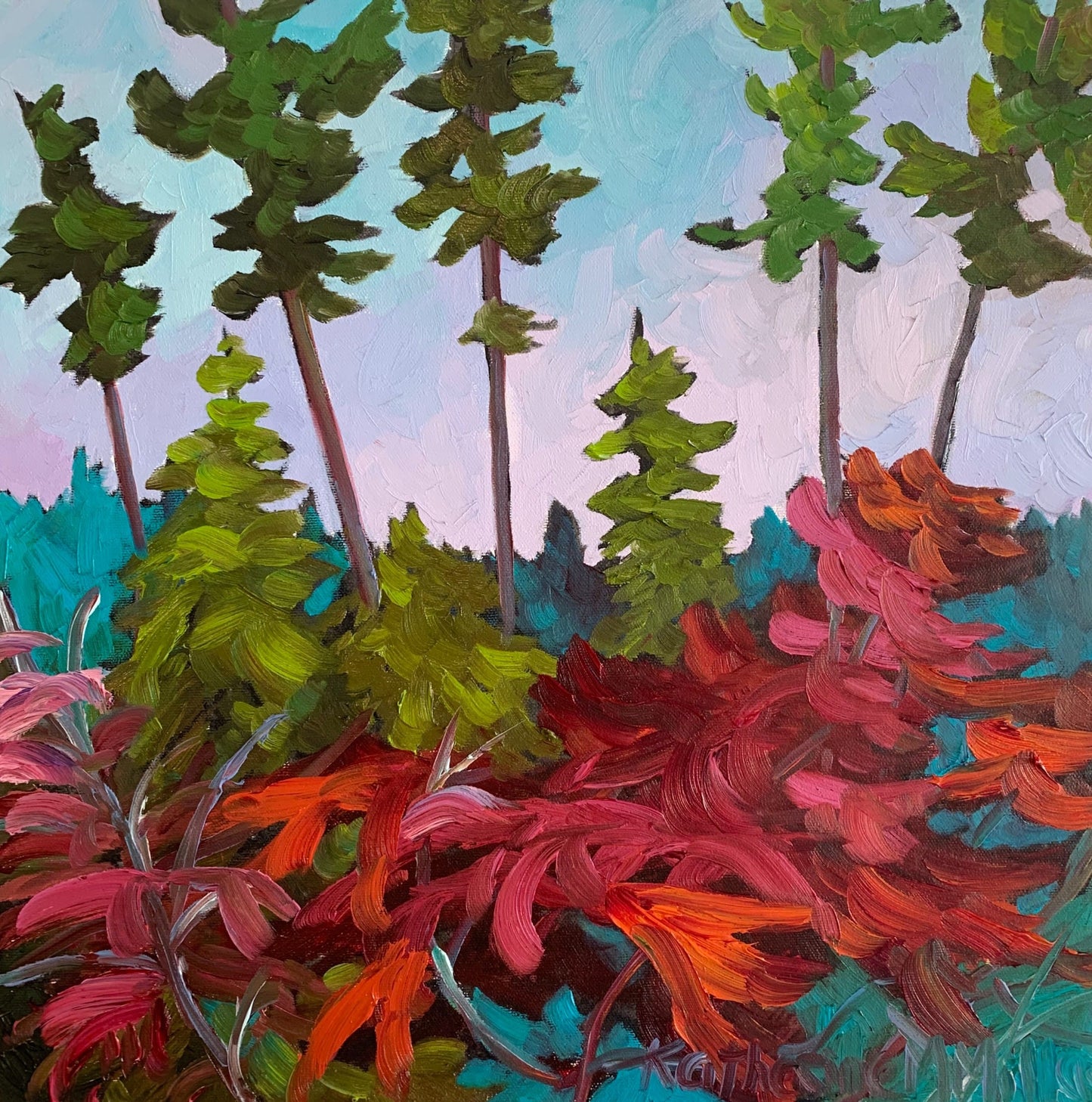 Oil artwork titled Autumn Poetry I
