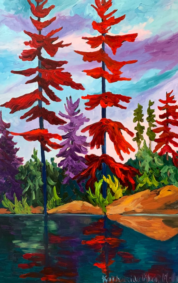 Oil artwork titled Canadian Reds