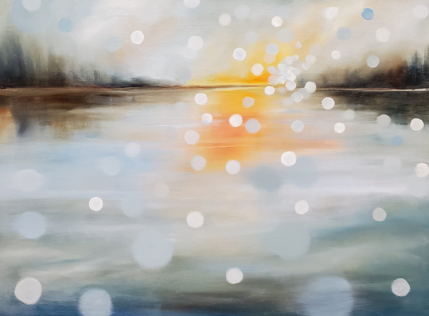 Oil artwork titled Mystic Morning