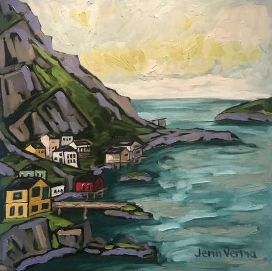 Oil artwork titled Outer Battery