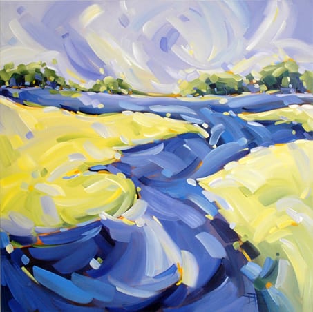 Acrylic artwork titled Se La Couler Douce