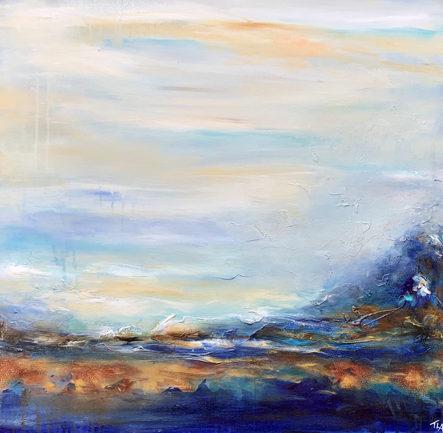 Acrylic artwork titled September Song I