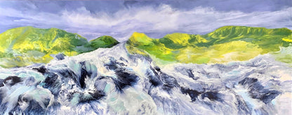 Acrylic artwork titled Whitewater