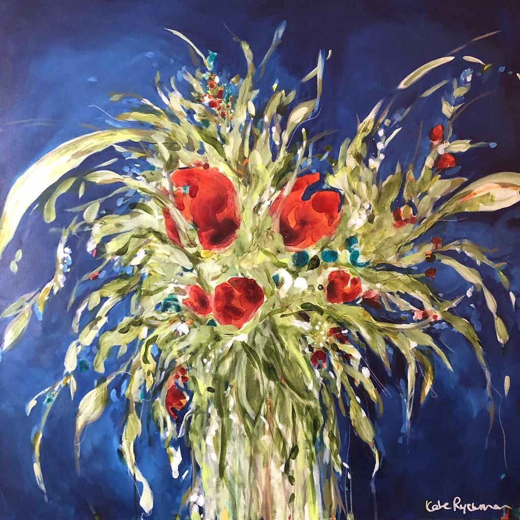 Acrylic artwork titled Wild at Heart