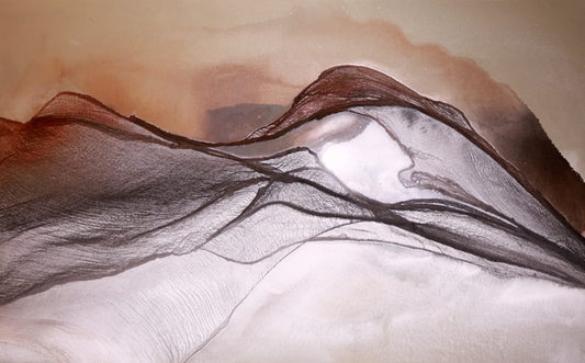 Acrylic & Textile artwork titled Womans Wish